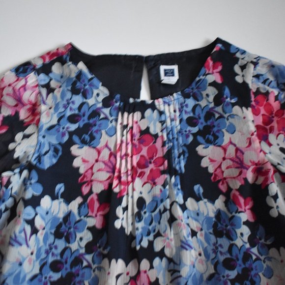 Janie and Jack Floral Pintuck Blouse Toddler Girl size 4 - Picture 4 of 9
